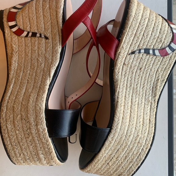 GUCCI Barbette Espadrille Wedge Sandal - Picture 6 of 10